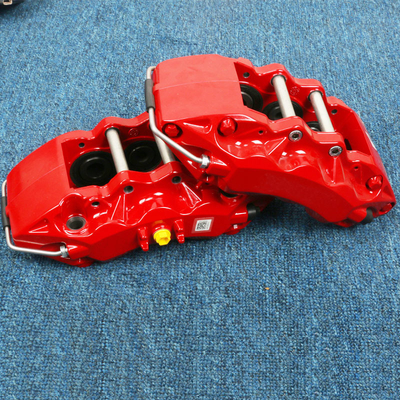 355mm 380mm ブレーキ ローター 6 の鍋ブレーキ キャリパーの赤い色の高性能の停止力