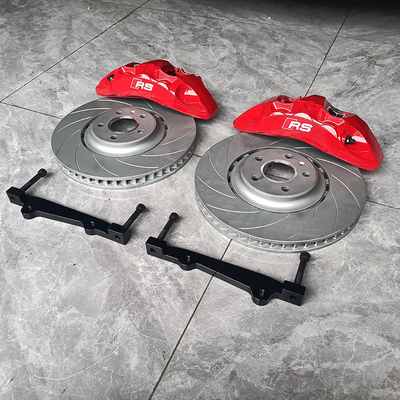 Audi A5は車のブレーキ キャリパーのキット6の大きい鍋の赤い色のMonoblock Calperを改善します