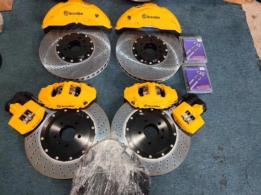 黄色 420 × 36 ミリメートル車のブレーキキット 10pot 車のブレーキキャリパーフィットアウディ Rsq3/あけぼの