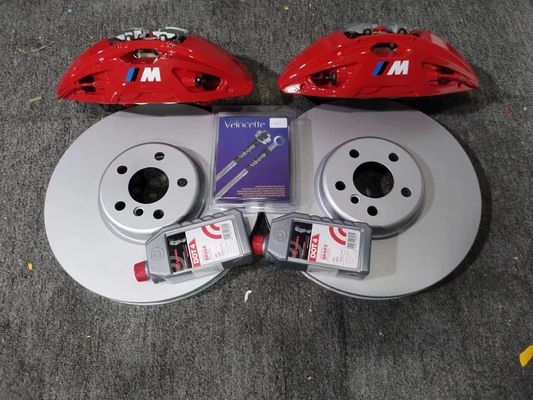 BMW X3 MP 4Pot ブレーキキャリパーキット赤色 374 ミリメートルディスク交換パッドに適合
