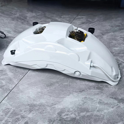 10のピストンAK 10N白いポルシェ ブレーキ カリパス1つの鍋