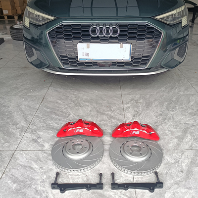 Audi A5は車のブレーキ キャリパーのキット6の大きい鍋の赤い色のMonoblock Calperを改善します