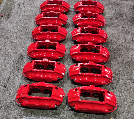 Brembo F50 4 ポット 自動車ブレーキ カリパーキット 半金属 ブレーキパッド 7mm 厚さ